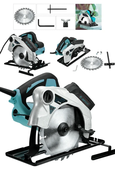 JetVolt Profesional Elektrikli Sunta Kesme Makinası Daire Testere - Mavi - 1