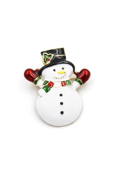 LitaeTrend Kardan Adam Broş - Beyaz ürün görseli 1