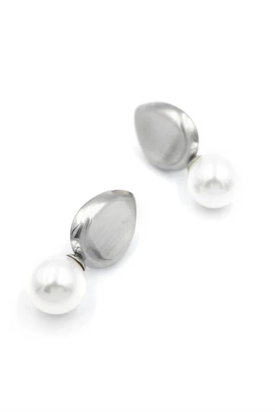 LitaeTrend İnci Damla Küpe - Gümüş ürün görseli 1