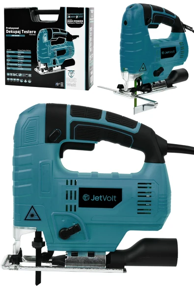 JetVolt 800W Bakır Sargılı Professional Devir Ayarlı Dekupaj Bıçkı Testere Makinası - Mavi - 1
