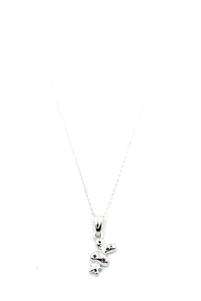 LitaeTrend Peluş Tavşan Figürü Kolye - Gümüş - Resim 2