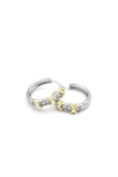 LitaeTrend Xox Küpe - Gümüş - Resim 2