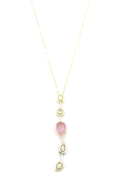 LitaeTrend Element Kolye - Pembe - Resim 2