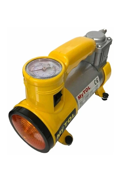 Metal Gövdeli ve Işıklı Mini Araç Hava Kompresörü (5250)