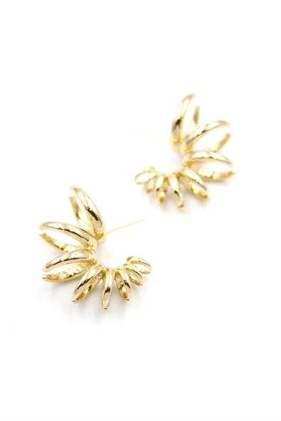 LitaeTrend Halkalı Küpe - Rose ürün görseli 1