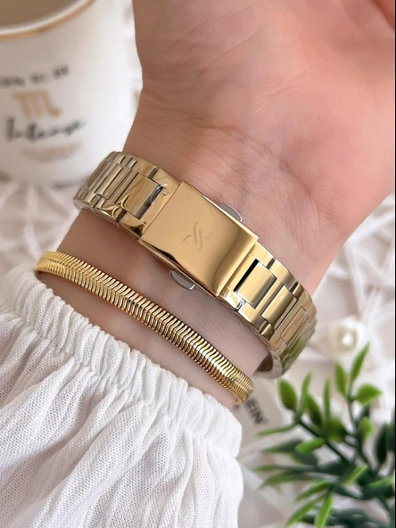 Daniel Klein Çelik Kordon 3 Atm Suya Dayanıklı Özel Tasarım Kadın Kol Saat+Bileklik VS.BLKT.0490 - Resim 3