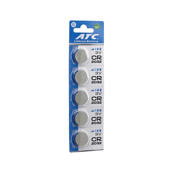 ATC LİTHİUM BATTERY CR-2032 PARA PİL LİTYUM 3V 5Lİ KART (5250) - 1
