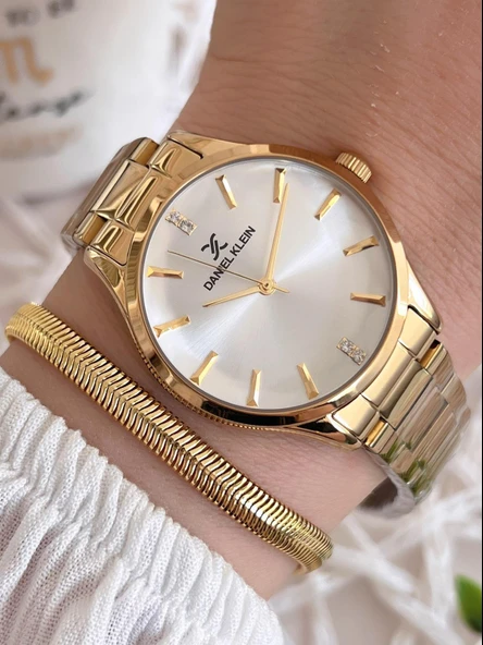 Daniel Klein Çelik Kordon 3 Atm Suya Dayanıklı Özel Tasarım Kadın Kol Saat+Bileklik VS.BLKT.0490 ürün görseli