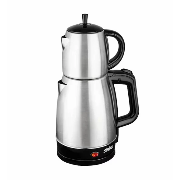 SİNBO STM-5831 ELEKTRİKLİ ÇELİK ÇAY MAKİNESİ ÇAYCI 1.7LT + 0.7LT ÇAY SÜZGEÇLİ (5250) ürün görseli 1