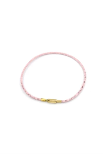 LitaeTrend Çelik Hasır İp Bileklik - Pembe ürün görseli 1