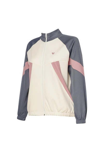 hummel Harlow Zip Jacket Bej Kadın Fermuarlı Ceket - 1