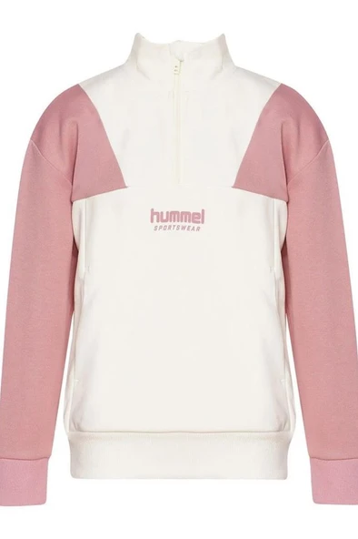 hummel Essex Zip Neck Sweatshirt Lila Kız Çocuk Fermuarlı Sweatshirt - 3