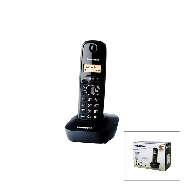 PANASONİC KX-TG1611 SİYAH - OVAL KABLOSUZ DİJİTAL TELSİZ TELEFON (5250) ürün görseli