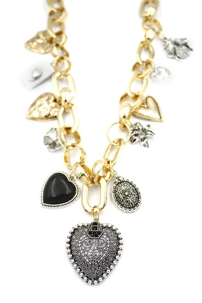 LitaeTrend Kalp Kolye - Altın