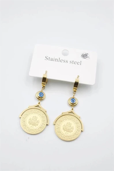 LitaeTrend Lira Nazar Küpe - Altın ürün görseli 1