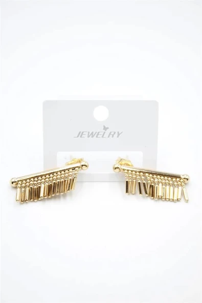 LitaeTrend Çubuk Sallantılı Küpe - Altın - Resim 2