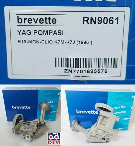 YAĞ POMPASI RN9061 R19 MEGANE CLIO K7M K7J 7701693575 ürün görseli