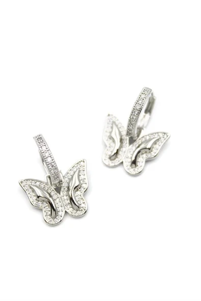 LitaeTrend Kelebek Küpe - Gümüş ürün görseli 1