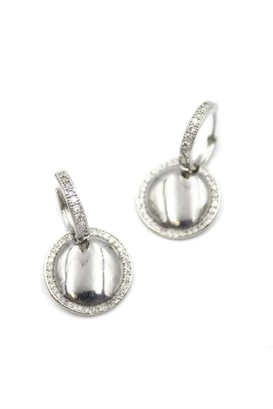 LitaeTrend Halka Küpe - Gümüş - Resim 2