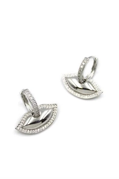 LitaeTrend Dudak Küpe - Gümüş - Resim 2