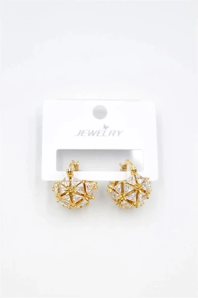 LitaeTrend Baget Çanta Küpe - Altın