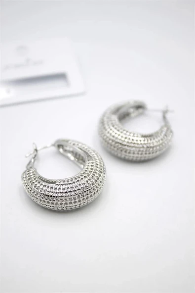 LitaeTrend Telkari Halka Küpe - Gümüş ürün görseli 1