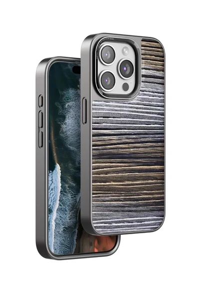 iPhone 15 Pro Max Wave Kapak - Sarı ürün görseli