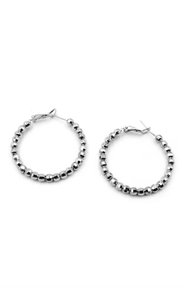 LitaeTrend Dorika Halka Küpe- 3,5cm - Gümüş ürün görseli 1