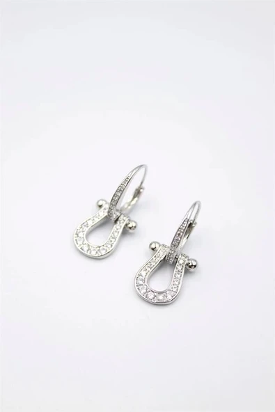 LitaeTrend Halka Küpe - Gümüş - Resim 2