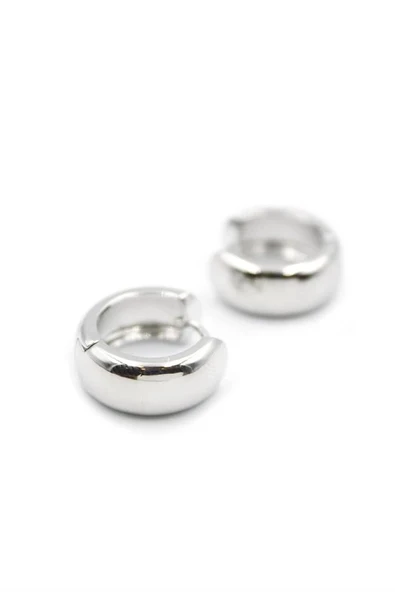 LitaeTrend Halka Küpe - Gümüş - Resim 2