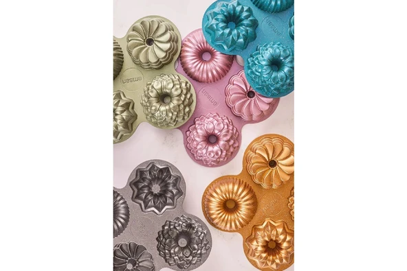 Emsan Griss 4'ü 1 Arada Kek Kalıbı - Gold - Resim 9