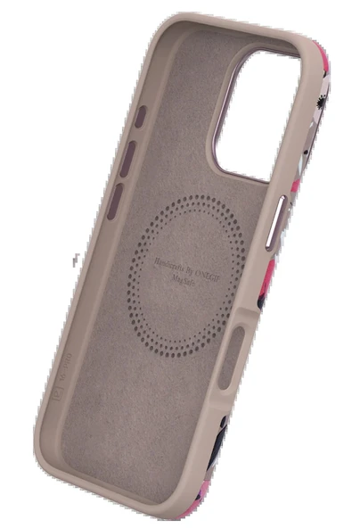 iPhone 15 Plus Flower Series Magsafe Kapak - Siyah - Resim 2