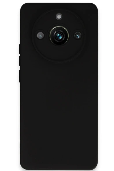 Realme 11 Pro Kılıf Nano içi Kadife Silikon - Siyah ürün görseli