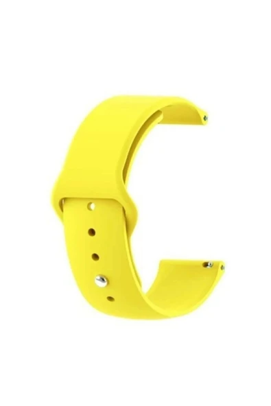 Huawei GT4 41mm 18mm Klasik Kordon - Sarı ürün görseli