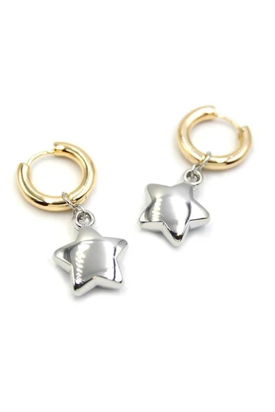 LitaeTrend Yıldız Küpe - Gümüş ürün görseli 1