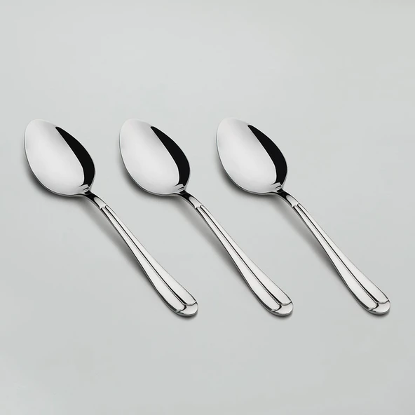 Nehir Saray Sade Yemek Kaşık - 1 Düzine = 12 Adet ürün görseli 1