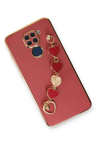 Xiaomi Redmi Note 9 Kılıf Esila Silikon - Kırmızı - Resim 3