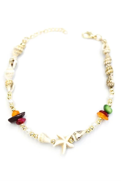 LitaeTrend Deniz Kabuğu Halhal - ÇOK RENKLİ - Resim 2