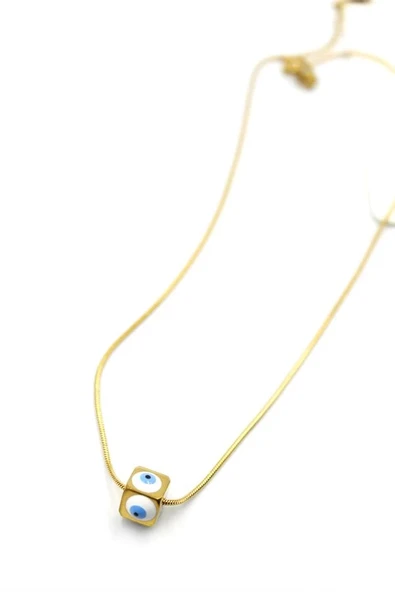 LitaeTrend Yılan Zincirli Nazar Kolye - Altın ürün görseli 1