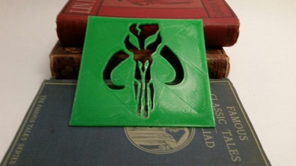 Boba Fett Mandalorian Mythosaur Logosu Plastik Aparat - 1