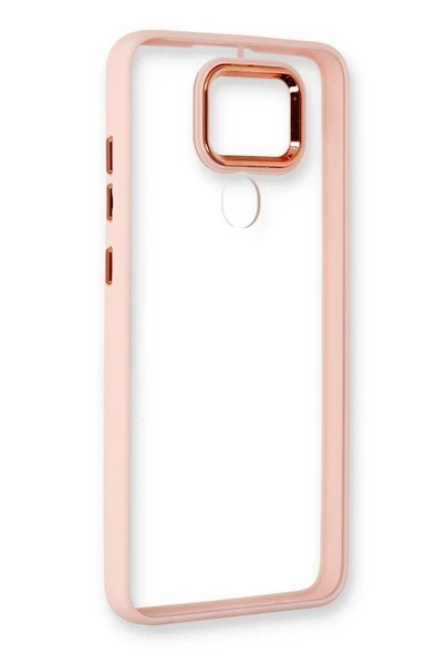 Xiaomi Redmi Note 9 Kılıf Dora Kapak - Pudra - Resim 4