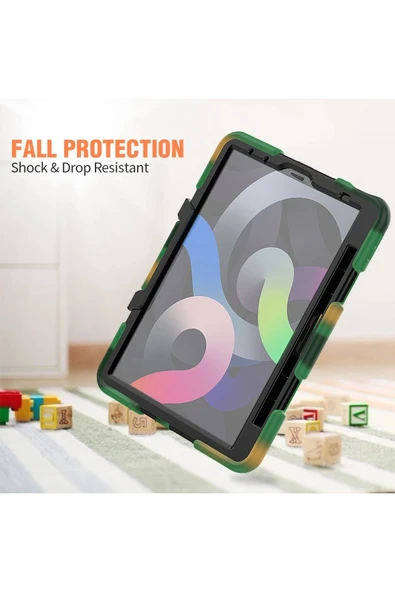 iPad Pro 11 (2020) Kılıf Griffin Tablet Kapak - Kamuflaj - Resim 5