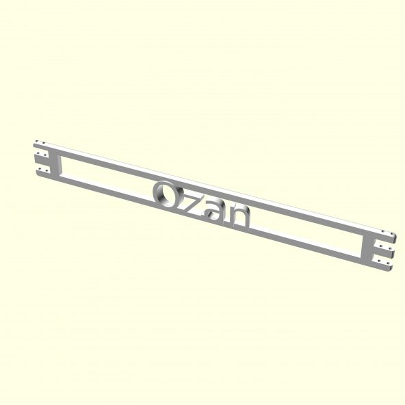 Ozan Kişiye İsime İsme Özel Zincirsiz Kolyelik Bileklik Sevgiliye Eşe Hediyelik Hediyesi Dekoratif Organik Plastik - 5