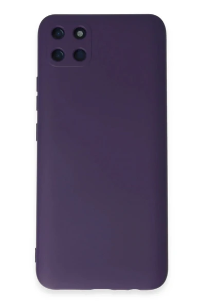 Realme C11 Kılıf Nano içi Kadife Silikon - Mor ürün görseli