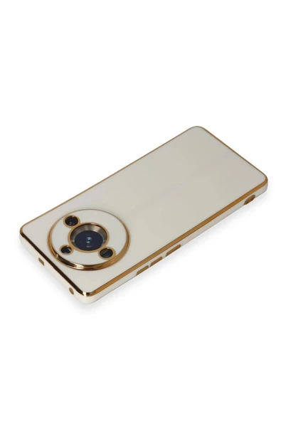 Realme 11 Pro Kılıf Volet Silikon - Beyaz - Resim 3