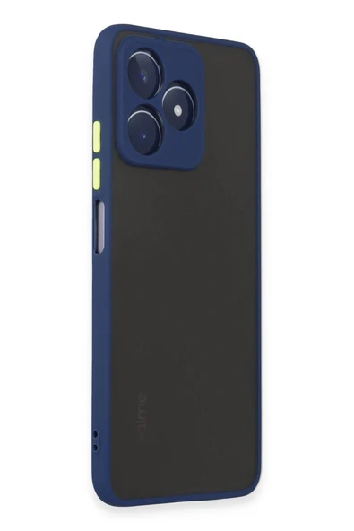 Realme C53 Kılıf Montreal Silikon Kapak - Lacivert - Resim 2
