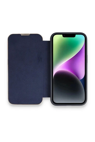 iPhone 13 Pro Kılıf Dolpin Kapaklı - Lacivert ürün görseli