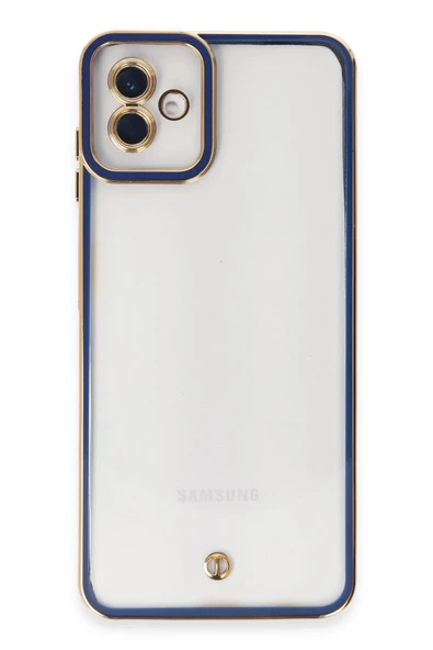 Samsung Galaxy A04 Kılıf Liva Lens Silikon - Mavi - Resim 2