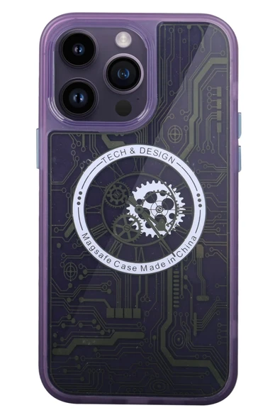 iPhone 14 Pro Kılıf Magic Magneticsafe Silikon - Derin Mor ürün görseli