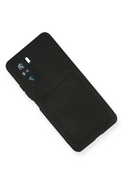 Xiaomi Mi 11i Kılıf Kelvin Kartvizitli Silikon - Siyah - Resim 2